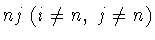 $nj\ (i\neq n,\ j\neq n)$