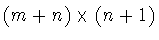 $(m+n)\times (n+1)$