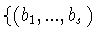 $\{(b_1,...,b_{s})$