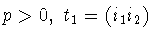 $p>0,\ t_1=(i_1i_2)$