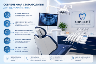 Услуги клиники Анидент в Балашихе.